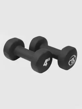 Image of Yoga Mad Pair of 4Kg Neo Dumbbells Weights - Black
