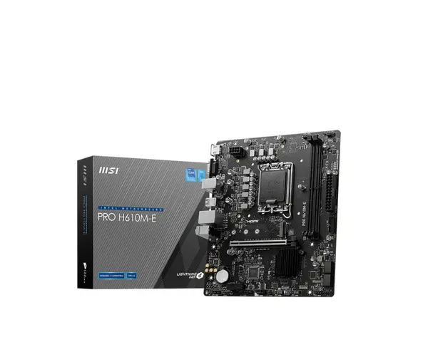 Image of MSI PRO H610M-E DDR5 Intel LGA 1700 MicroATX Motherboard