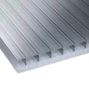 Image of Corotherm Opal Effect Heatguard Polycarbonate Multiwall Multiwall Roofing Sheet (L)3M (W)700mm (T)25mm Of 5