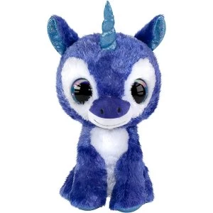Image of Unicorn Velvet Plush Toy (Blue & White)