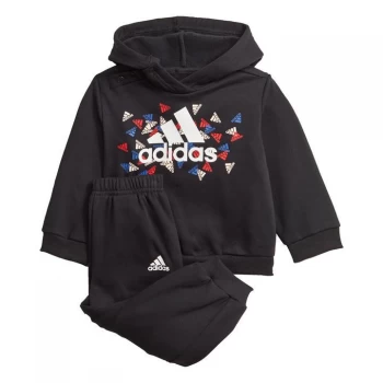 Image of adidas Badge of Sport Graphic Jogger Kids - Black / White