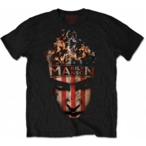 Image of Marilyn Manson Crown Mens Black T Shirt: Medium