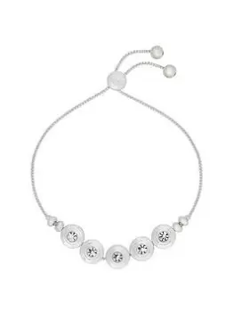 Image of Bibi Bijoux Silver 'Harmony' Friendship Bracelet, Silver, Women