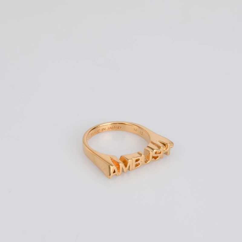 Image of Ambush Nameplate Ring - Gold Gold 10