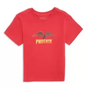 Image of Fantastic Beasts Phoenix Kids T-Shirt - Red - 7-8 Years