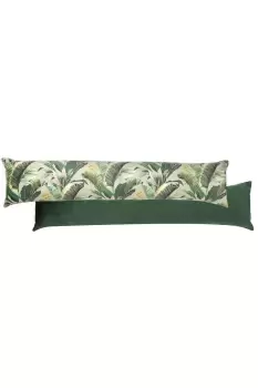 Image of Manyara Leaves Printed Velvet Draught Excluder