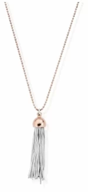 Image of ChloBo Rose Gold Diamond Cut Chain With Rose Cap Tassel Jewellery