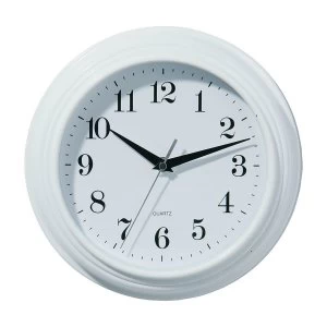Image of Premier Housewares Vintage Plastic Wall Clock - White