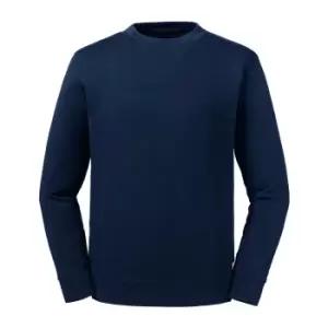 Image of Russell Adults Unisex Pure Organic Reversible Sweatshirt (3XL) (French Navy)