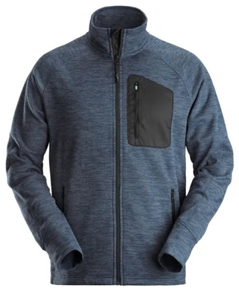 Image of Snickers FlexiWork Fleece Jacket - Navy/Black - S