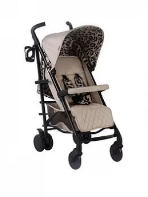Image of My Babiie Dani Dyer Fawn Leopard Lightweight Stroller, Brown