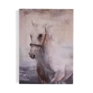 Image of Horse Grey Canvas Art (H)420mm (W)300mm