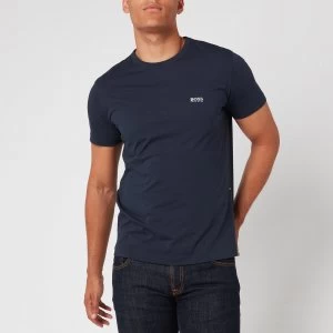 Image of Hugo Boss Basic Crew Shoulder Logo T-Shirt Navy Size S Men