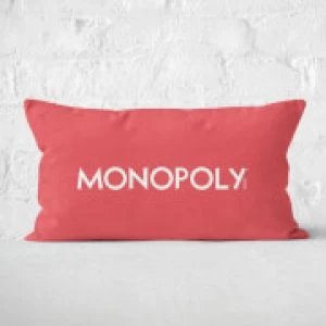 Image of Monopoly Pattern Cushion 30x50cm Rectangular Cushion - 30x50cm - Soft Touch