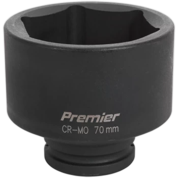 Image of Sealey 3/4" Drive Hexagon Impact Socket Metric 3/4" 70mm