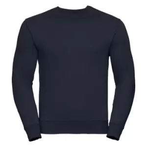 Image of Russell Mens Authentic Sweatshirt (Slimmer Cut) (S) (French Navy)