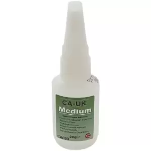 Image of CA-UK CA023 Medium Cyanoacrylate Superglue, Medium Viscosity, 20g