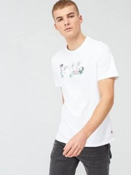 Image of Levis Housemark Graphic T-Shirt, White, Size L, Men