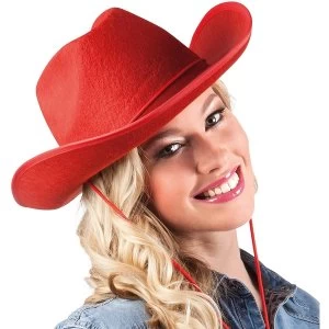 Image of Cowboy Hat One Size (Red)