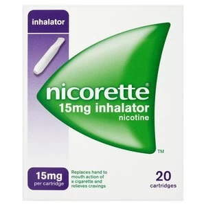 Image of Nicorette 15mg Inhalator 20x Cartridges