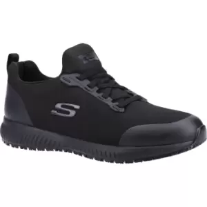 Image of Skechers Squad Mens Slip Resistant Myton Work Shoes Black Size 10