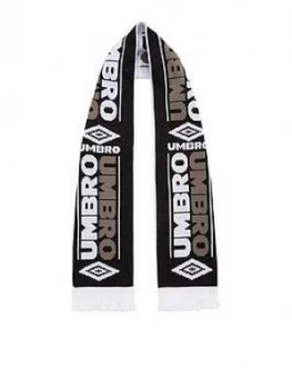 Image of Umbro Projects Stadium Scarf, Black/White, Size One Size, Men