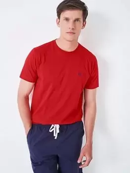 Image of Crew Clothing Crew Classic T-Shirt - Red, Red Size M Men