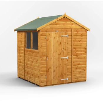 Image of 6x6 Power Apex Garden Shed - Brown