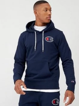 Image of Champion 'C' Logo Overhead Hoodie - Navy