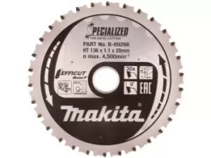 Image of Makita B-69266 136mm 30t TCT Metal Efficut Blade