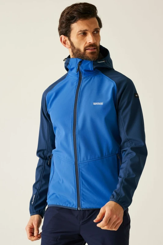 Image of Regatta Mens Arec Softshell Jacket in Duck Egg Blue Size: Small Duck Egg Blue Male S