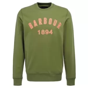 Image of Barbour Mens John Crew Burnt Olive Large