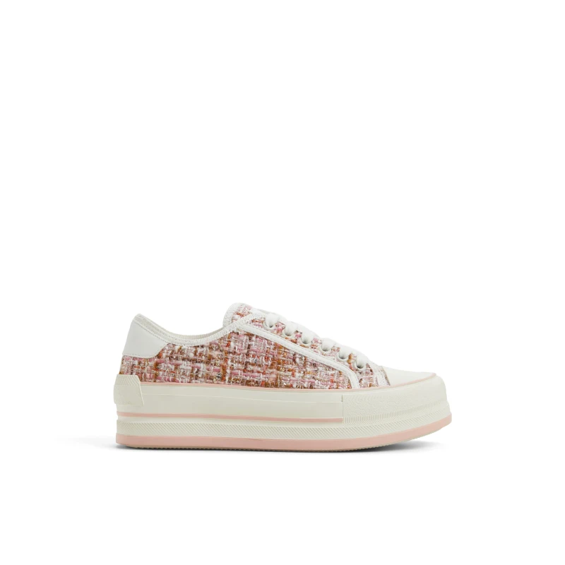 Image of Aldo Womens Rayes Platform Trainers Pink female 4 (37)