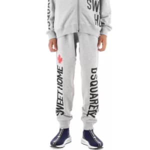 Image of DSQUARED2 Kids Grey Logo Jogging Pant