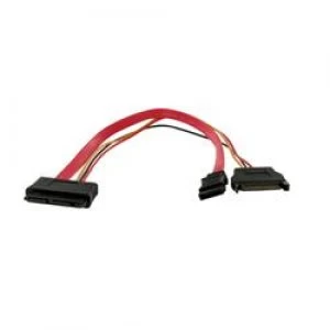 Image of StarTech.com 12" Micro SATA to SATA with SATA Power Adapter Cable