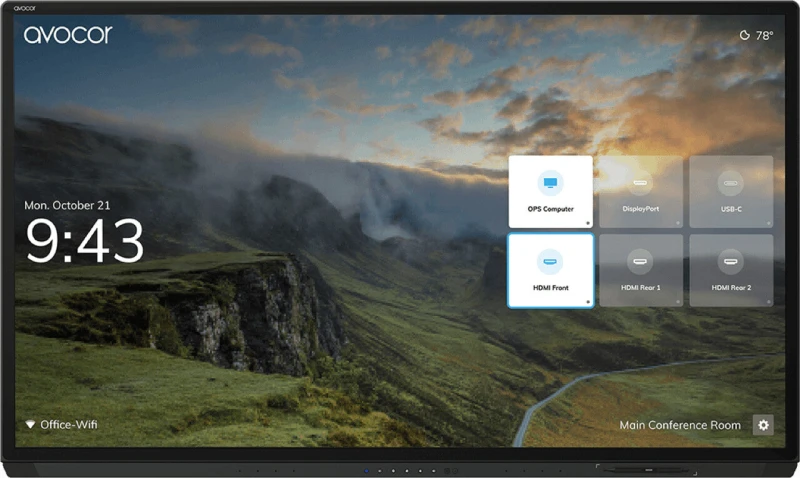 Image of Avocor AVG-7560 - 75" Diagonal Class G Series LED-backlit LCD...