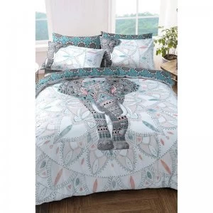 Image of Elephant Mandala Reversible Duvet Set