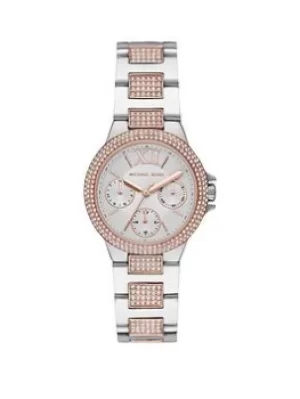 Image of Michael Kors Camille Stainless Steel Womens Watch, Multi, Women