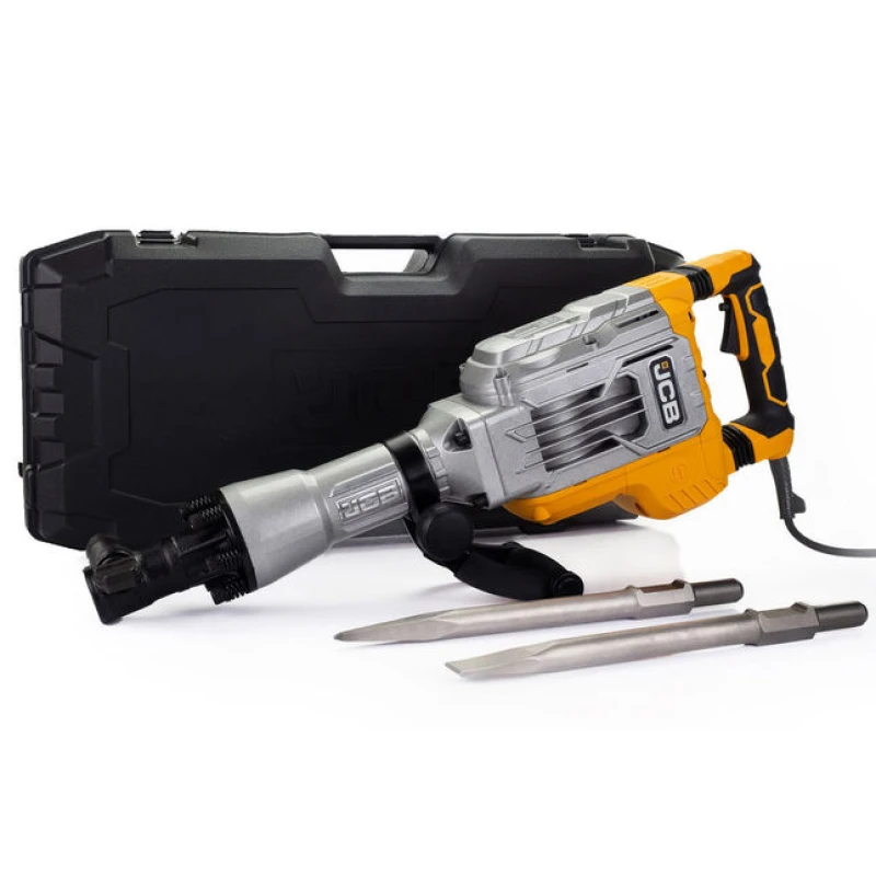 Image of Jcb Dh1700 1700W 16Kg Demolition Hammer Breaker Sds Max 1700W 75 J + Carry Case