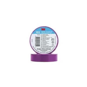 Image of 3M TEMFLEX 165 15MM X 10M VINYLELECTRICAL TAPE PURPLE - EU- you get 5