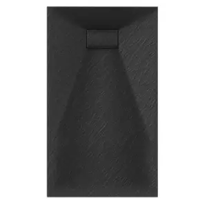 Image of Veloce Uno Rectangular Shower Tray 700X1000mm - Black
