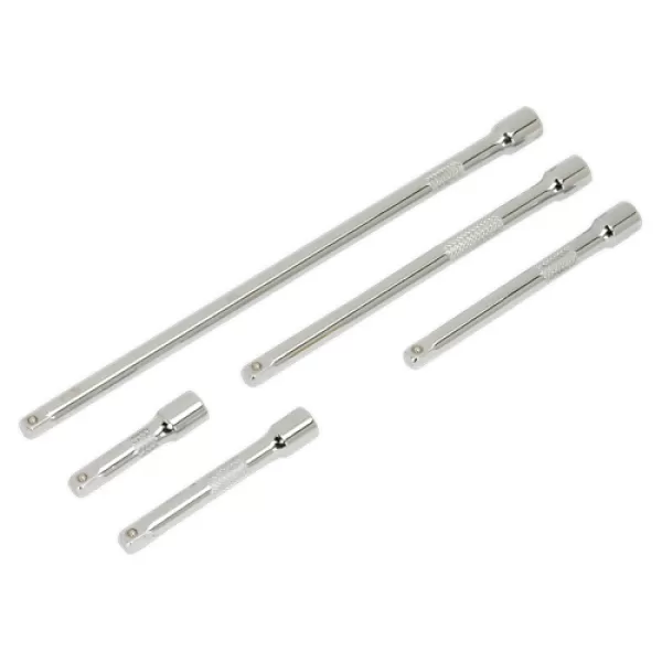Image of Genuine SEALEY AK6331 Extension Bar Set 5pc 1/4Sq Drive