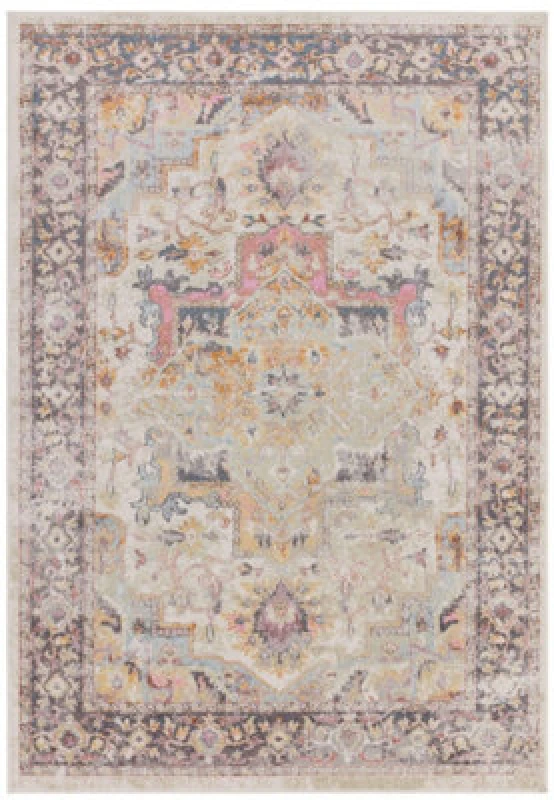 Image of EDITE Traditional Persian Style Medallion Rug Multi-Coloured 120X170CM;200X290CM