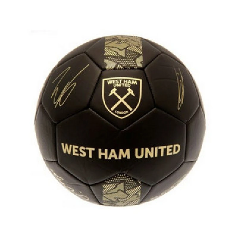 Image of West Ham United Fc Phantom Signature Football Black/gold (5)