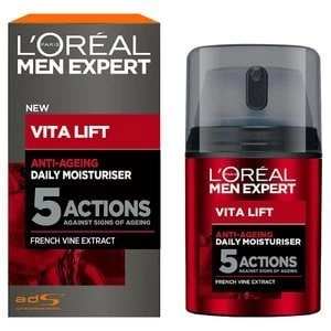 Image of LOreal Men Expert Vita Lift 5 Anti Ageing Moisturiser 50ml