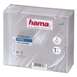 Image of Standard CD Jewel Case - pack of 5 (transparent)