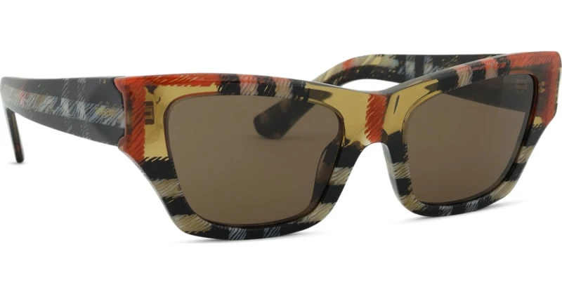 Image of Burberry 0Be4441U Cat Eye Sunglasses - Brown Brown WFBHK Unisex