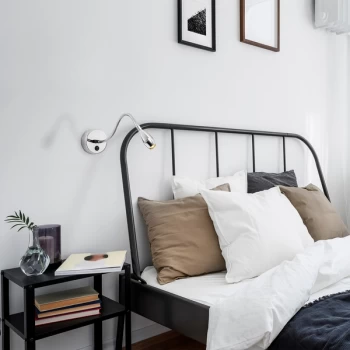 Image of Reading - 3253 Silver Wall Lamp