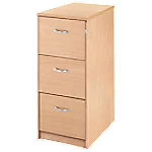 Image of Largo Filing Cabinet Three Drawer Maple 480 x 650 x 1,040 mm