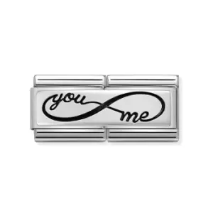 Image of Nomination Classic Silver You & Me Infinity Double Charm